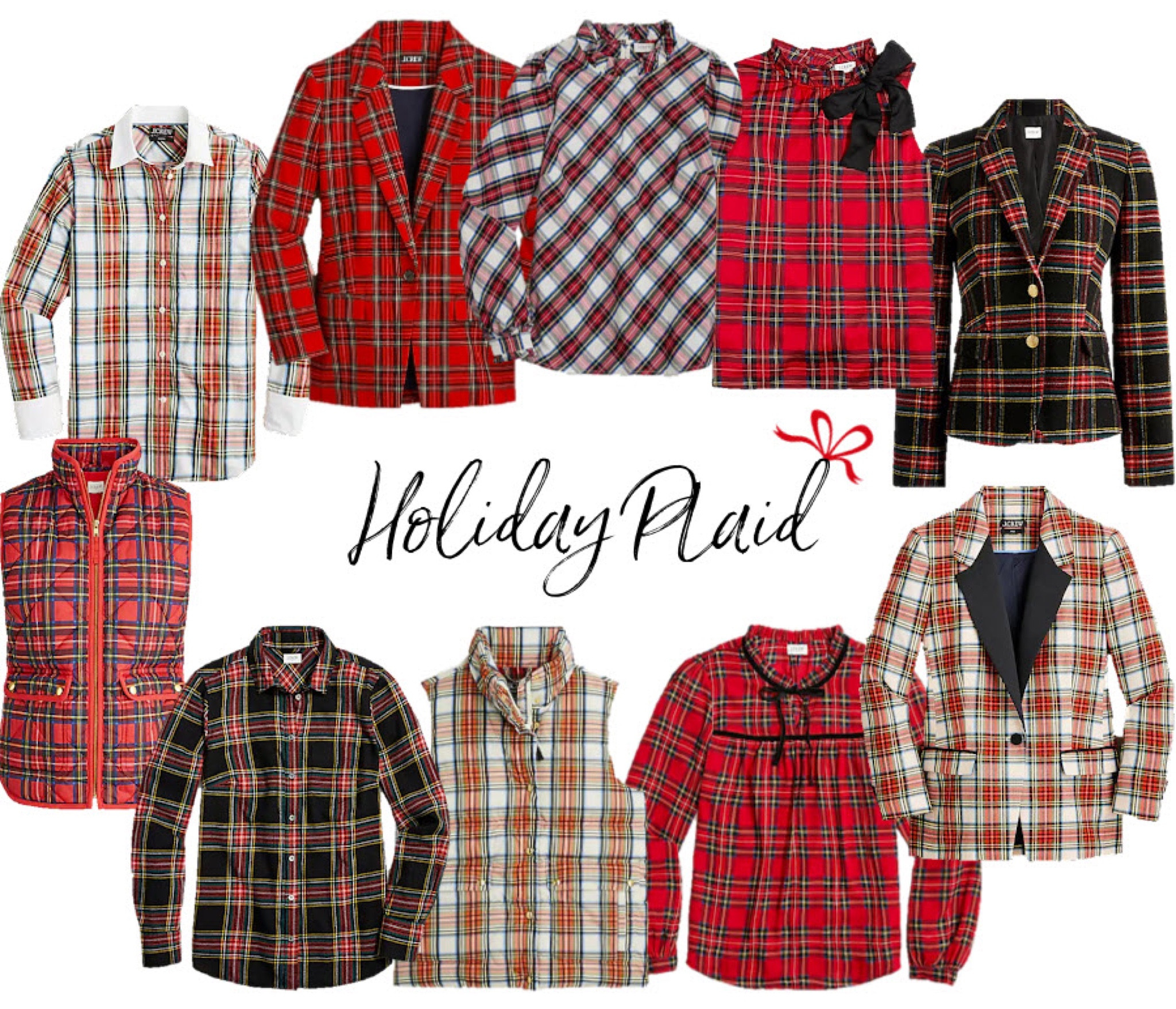 Pretty tartan plaid tops for the holidays! 
.
Holiday party outfit Christmas outfit Christmas Eve plaid skirt plaid blazer plaid puffer vest 

#LTKunder100 #LTKSeasonal #LTKHoliday