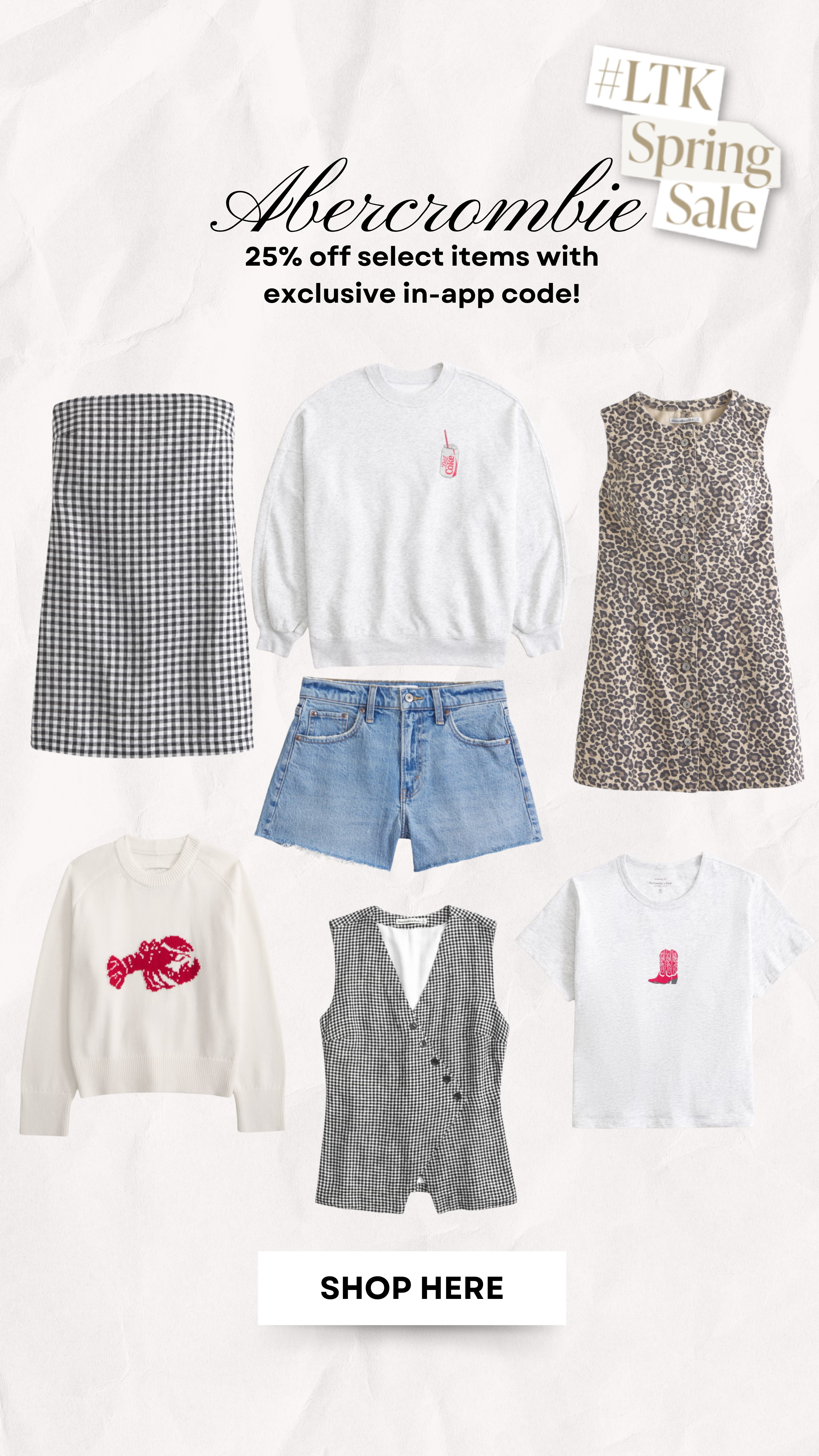 Save $$ on Abercrombie this weekend only when you code the code below!

Casual style, mom outfits, spring outfit ideas, Abercrombie sale 

#LTKFindsUnder100 #LTKSpringSale #LTKSaleAlert