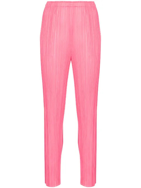 pleated straight-leg trousers | Farfetch (AU)