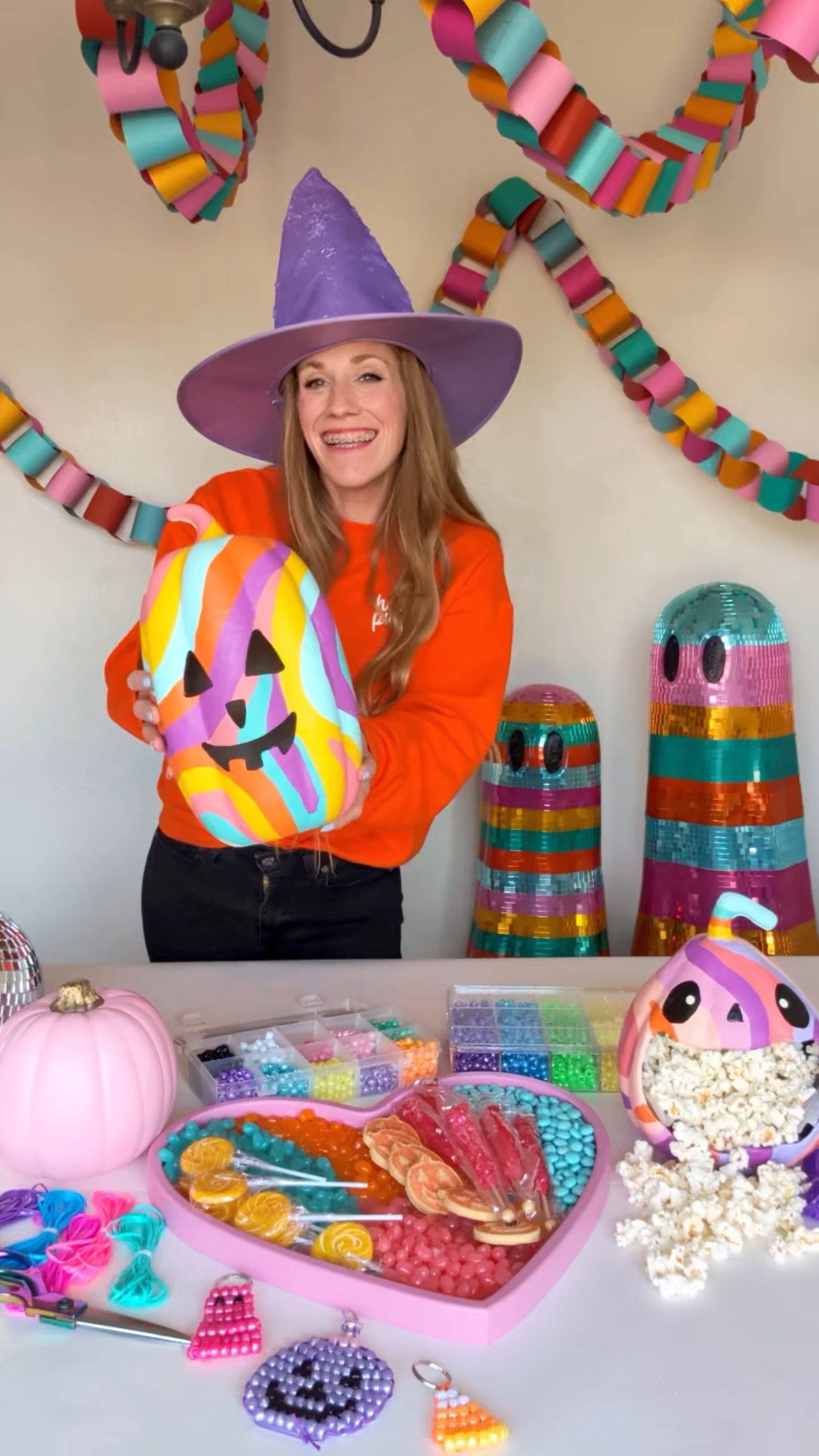 Halloween Kids Craft Party with @michaelsstores 🎃✨😍Obsessed with the colorful and whimsical vibes in the Mischief & Magic collection and how cute is this craft?! Michaels had everything we needed from candy bar, party decor, and craft supplies!👻✨I’ve linked it all in my LTK shop! Comment SHOP for all the links and head to Michaels for everything Halloween magic!🎃✨Xoxo, Ash#ad #MichaelsPartner #makeitwithmichaels #halloweenparty 

#LTKmomlife #LTKKids #LTKSeasonal