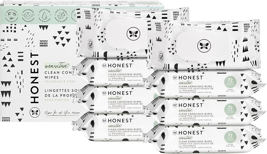 The Honest Company Clean Conscious Multi-Use Wipes | Hypoallergenic + Unscented for Sensitive Ski... | Amazon (US)
