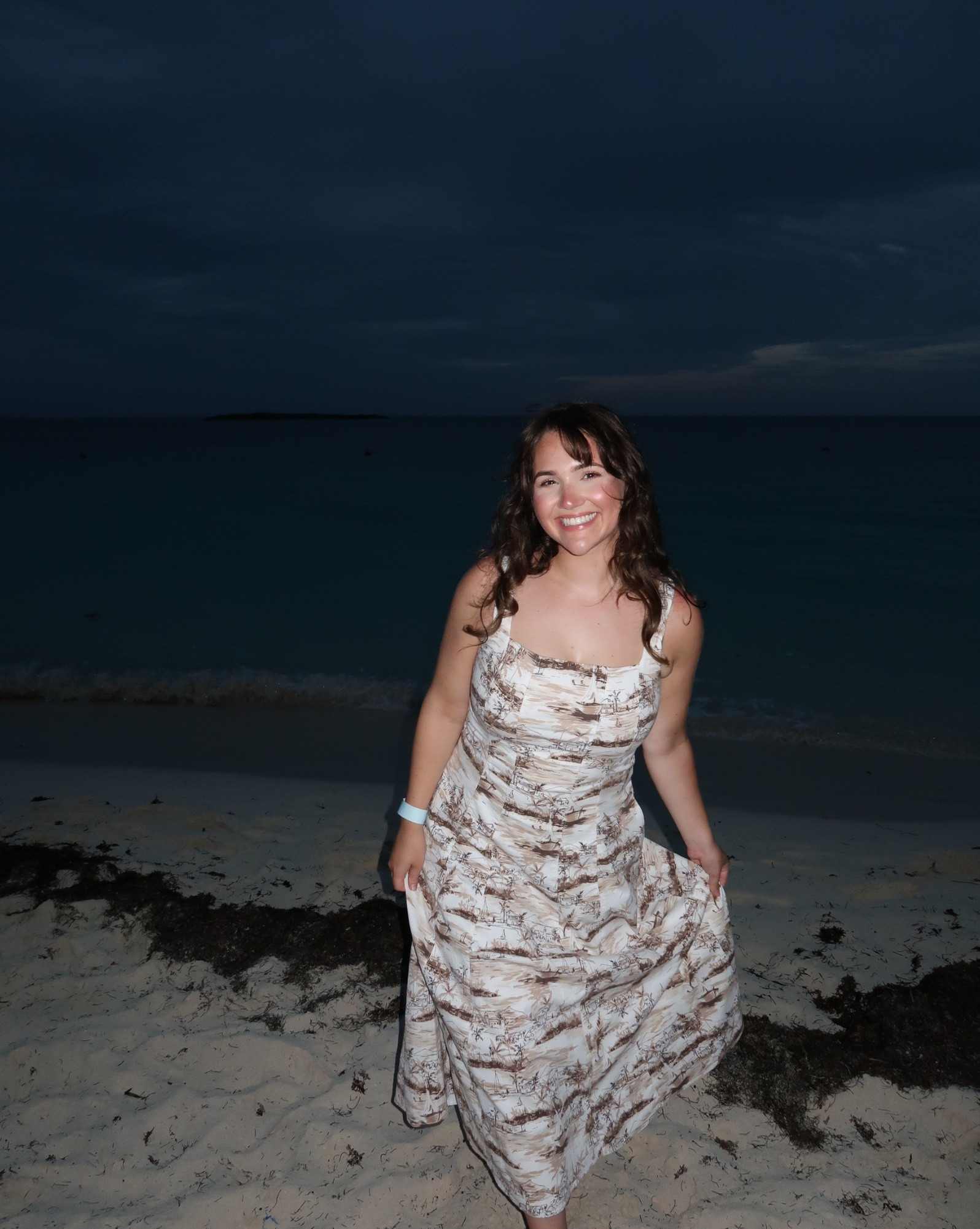 Small in dress! Thicker material with some stretch and has pockets! 

#LTKTravel