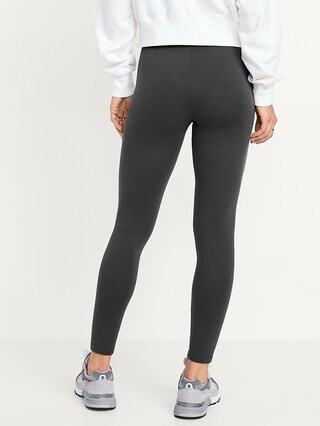 High-Waisted Fleece-Lined Leggings | Old Navy (US)