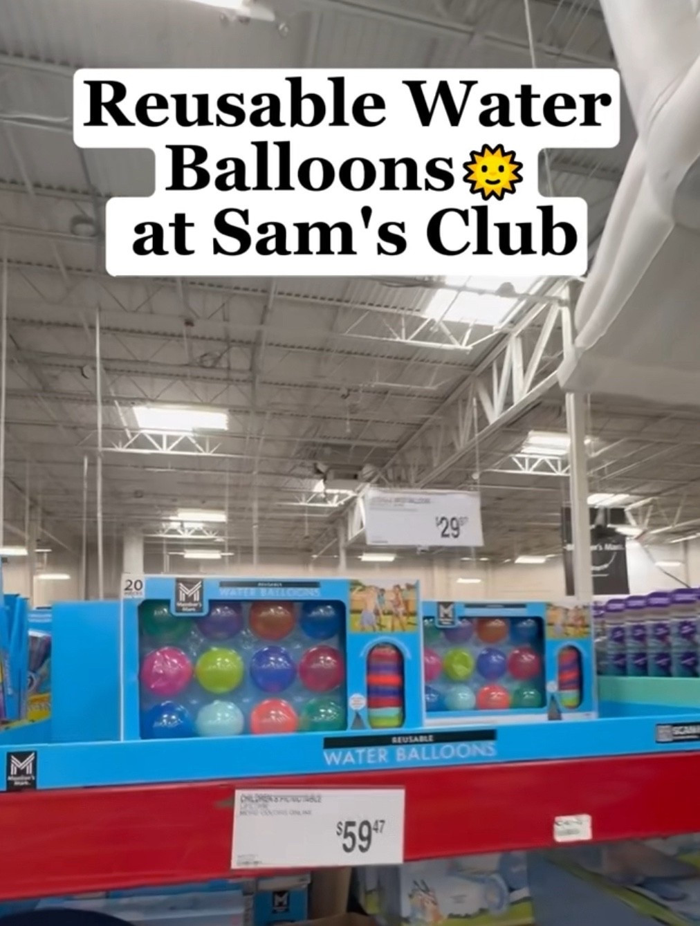 Member’s Mark reusable water balloons at Sam’s Club for $29.97! #samsclub #samsclubbing #samsclubdeals #samsclubfinds 