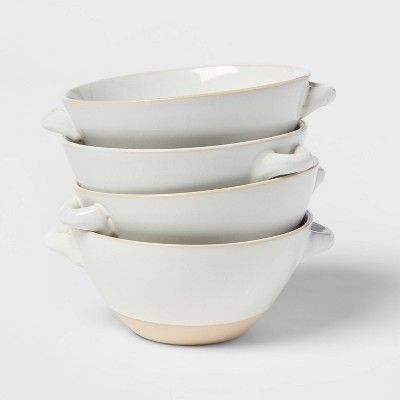 25oz Stoneware Wethersfield Soup Bowl White - Threshold™ | Target