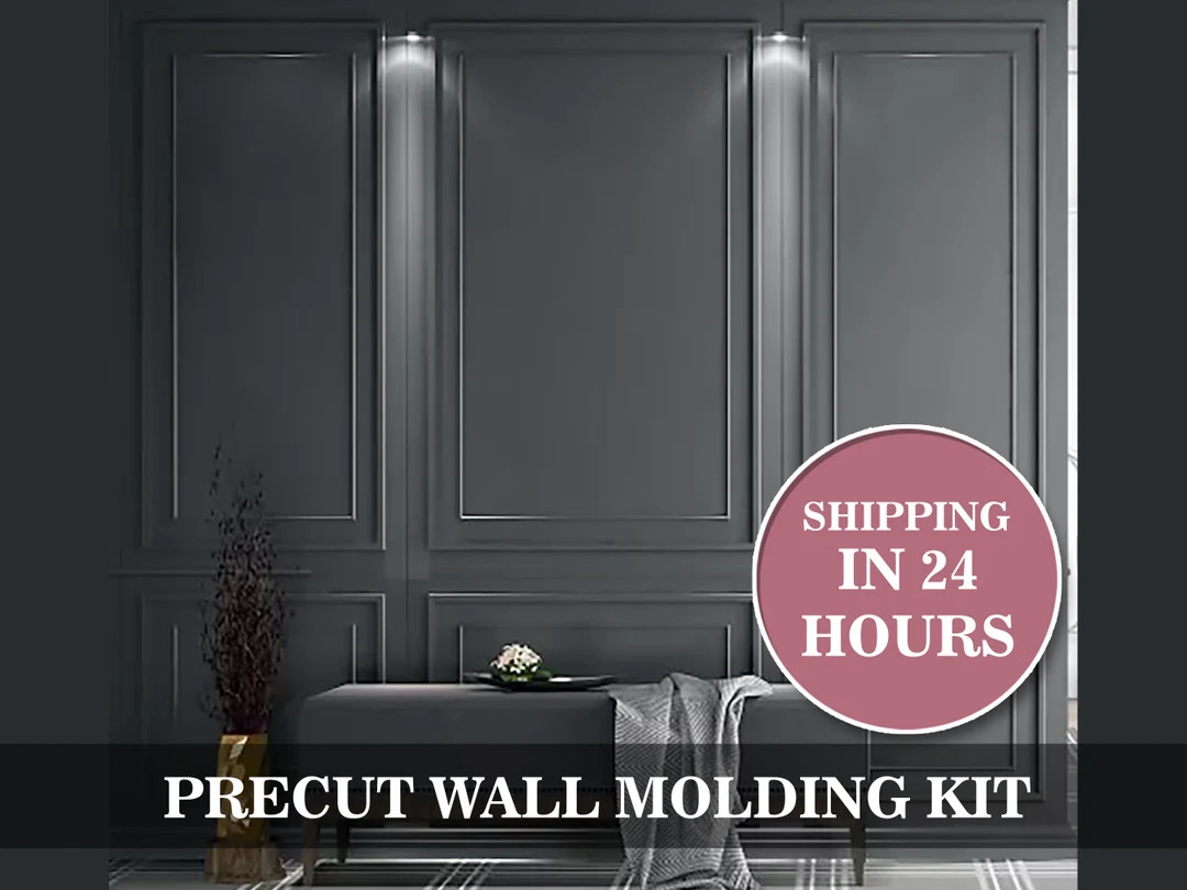 Wall Molding Package Ready to Assemble Pre-cut Factory - Etsy | Etsy (US)
