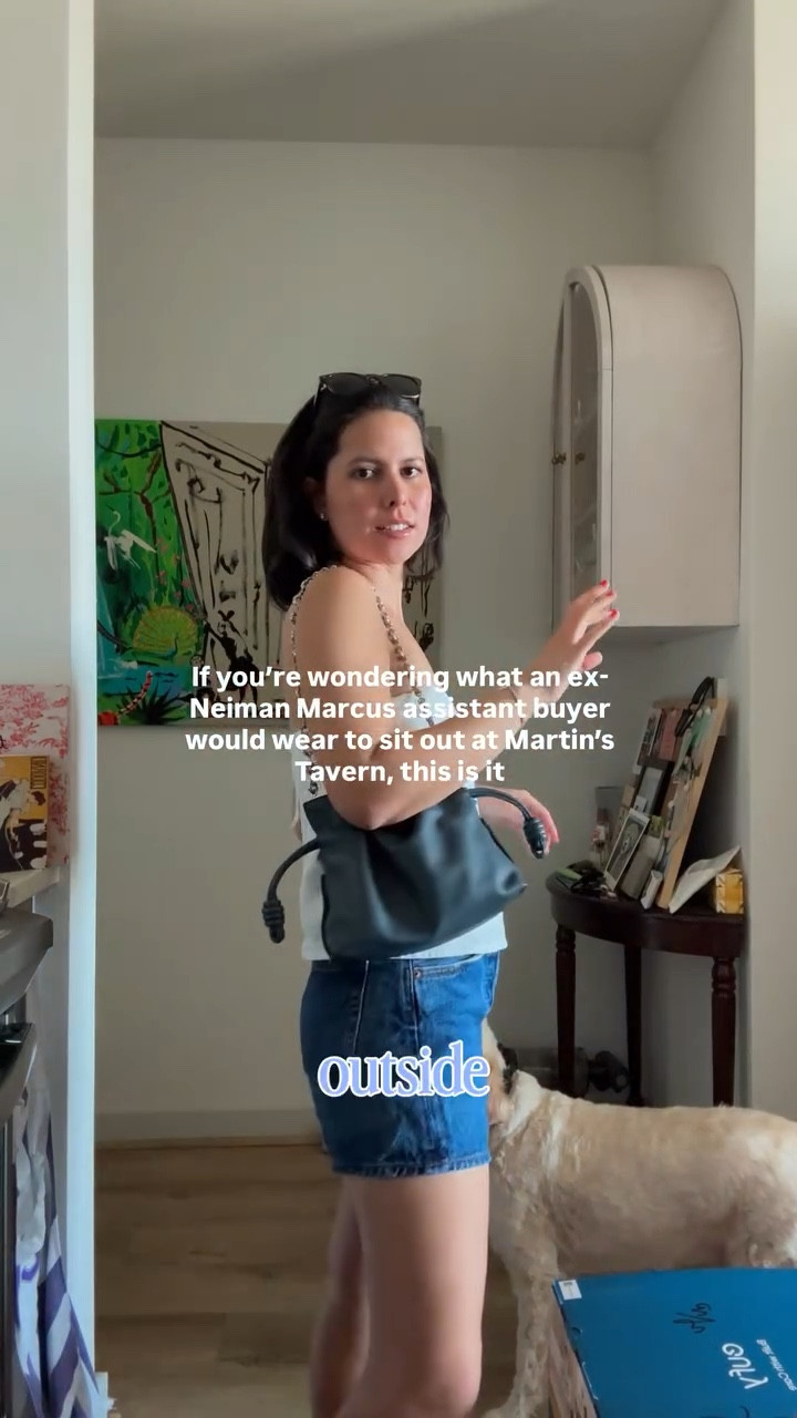 Save this for when you need casual outfit inspo - Comment OUTFIT and I’ll send you the links to shop the look 

Ootd, patio weather outfit, strapless top and jean shorts, what to wear to Martin’s tavern in dc, things to do in dc, patios to drink in Georgetown