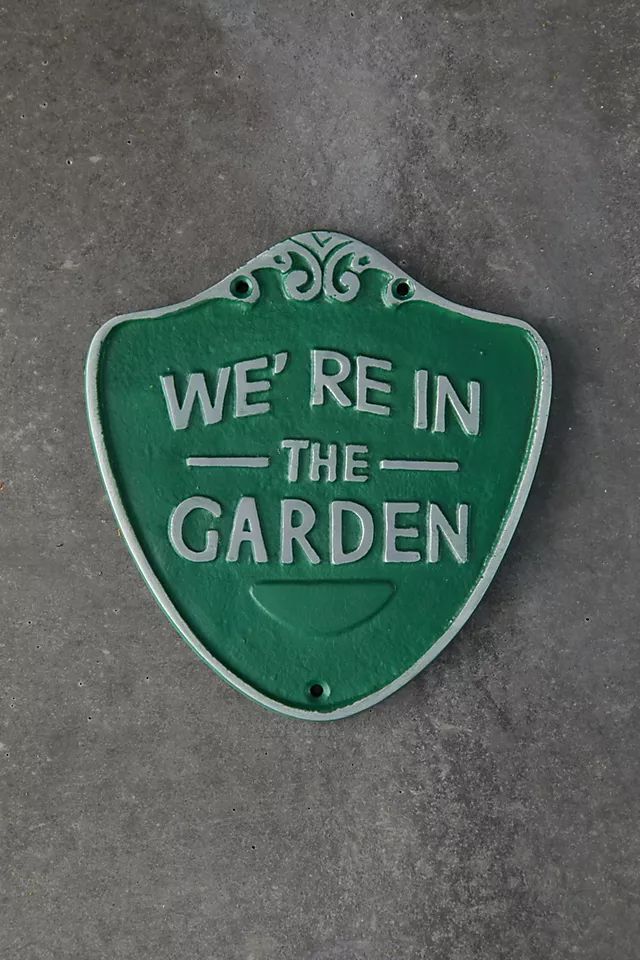 Iron We're in the Garden Sign | Anthropologie (US)