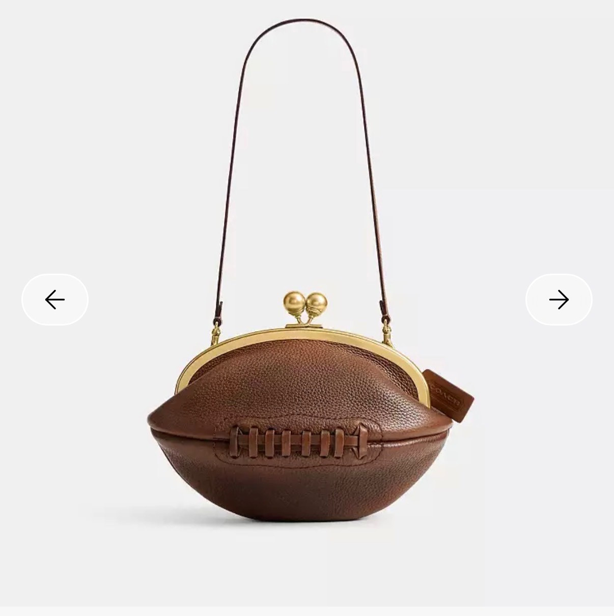 Coach Football Kisslock Frame Bag Style CGP27 | eBay US