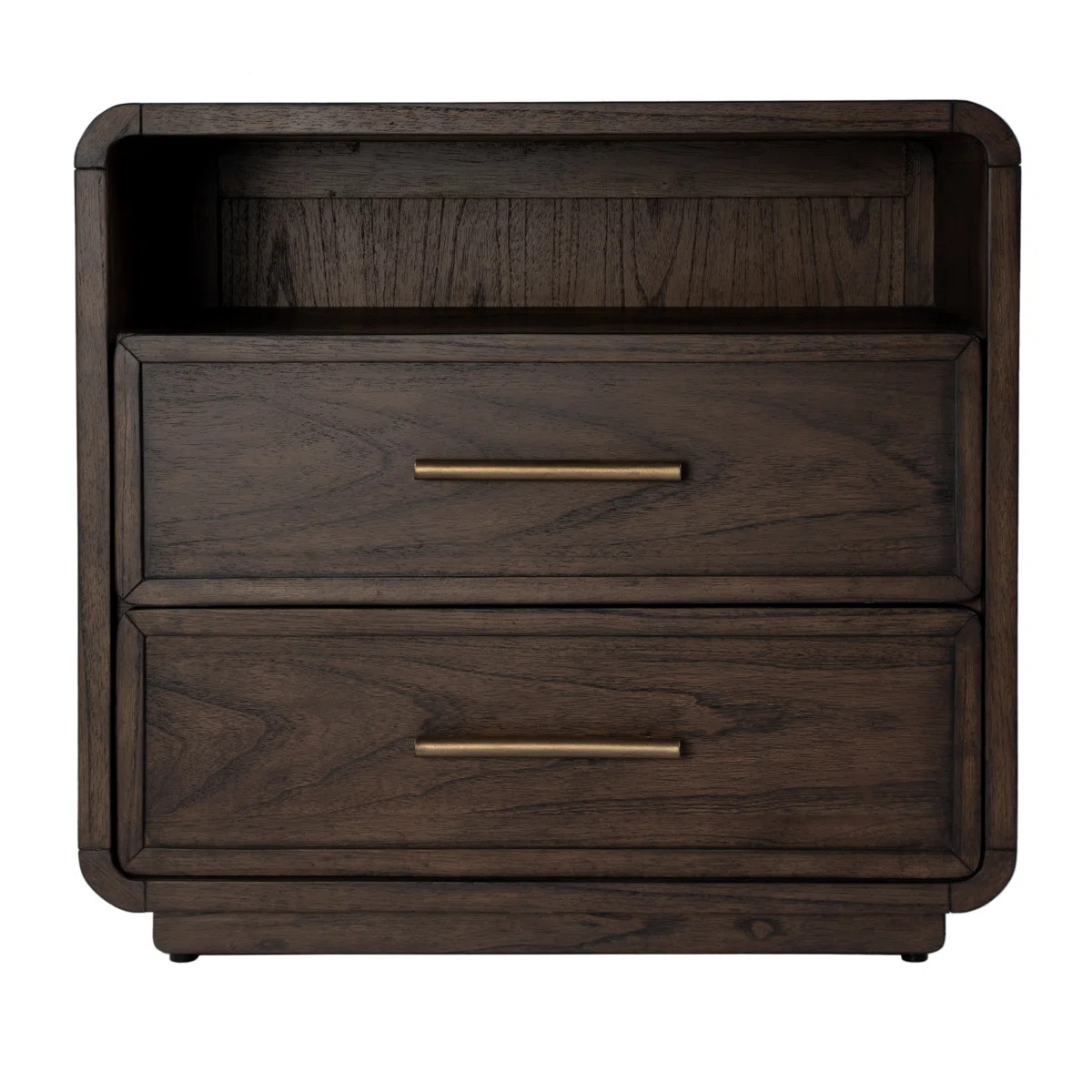 Brewster 2-Drawer Nightstand, Dark Espresso Brown | Wayfair North America