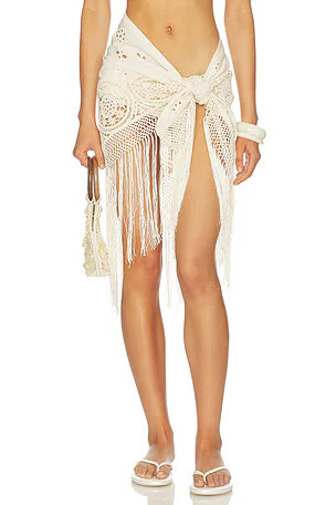 Sea Madelyn Crochet Pareo in Cream | REVOLVE | Revolve Clothing (Global)