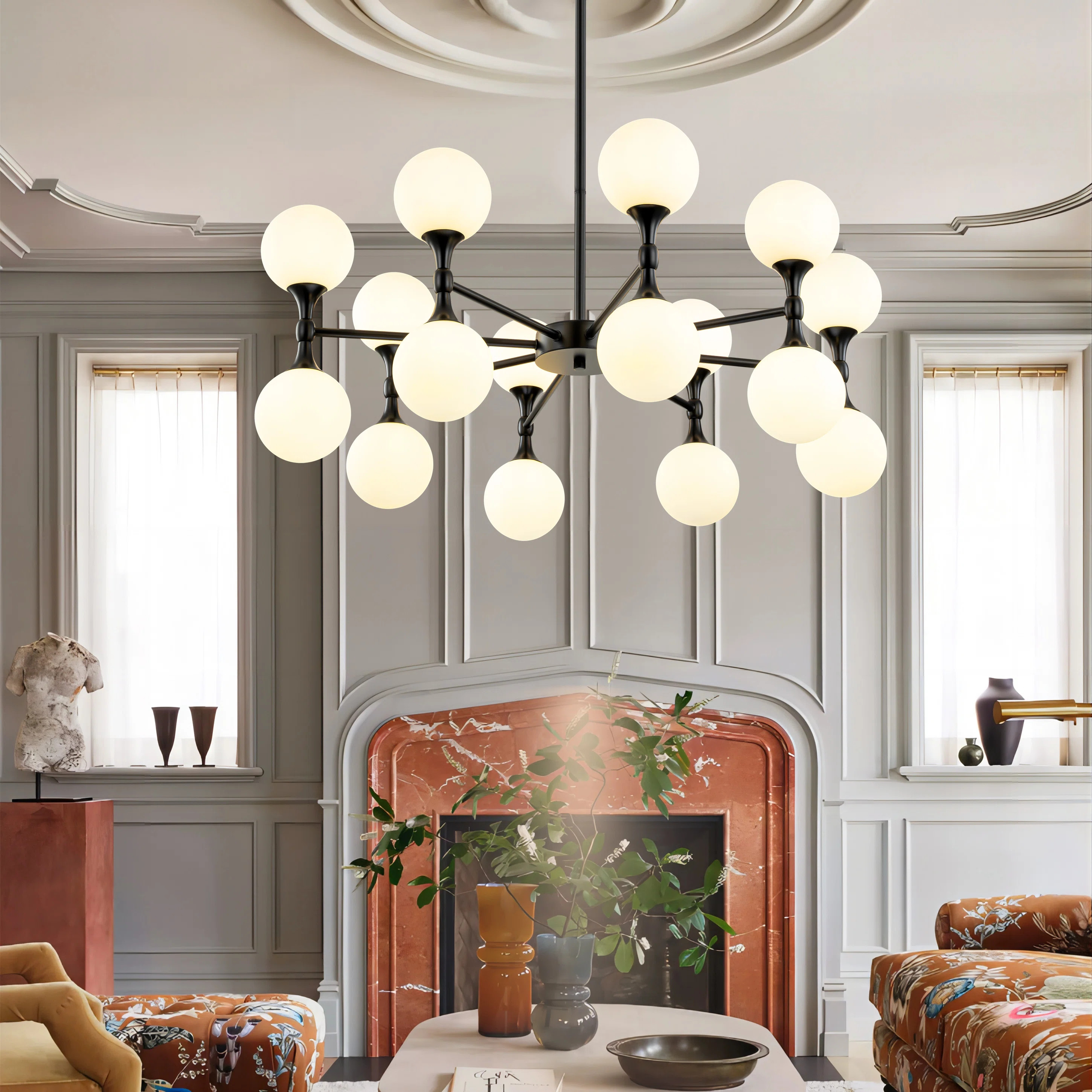 Azucena 16 - Light Dimmable Sputnik Modern Linear Chandelier | Wayfair North America