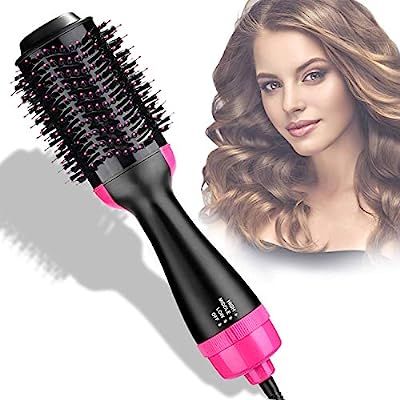 Hair Dryer Brush Hot Air Brush One-Step Hair Dryer and Volumizer,Air Hair Brush 3-in-1 Electric,C... | Amazon (US)