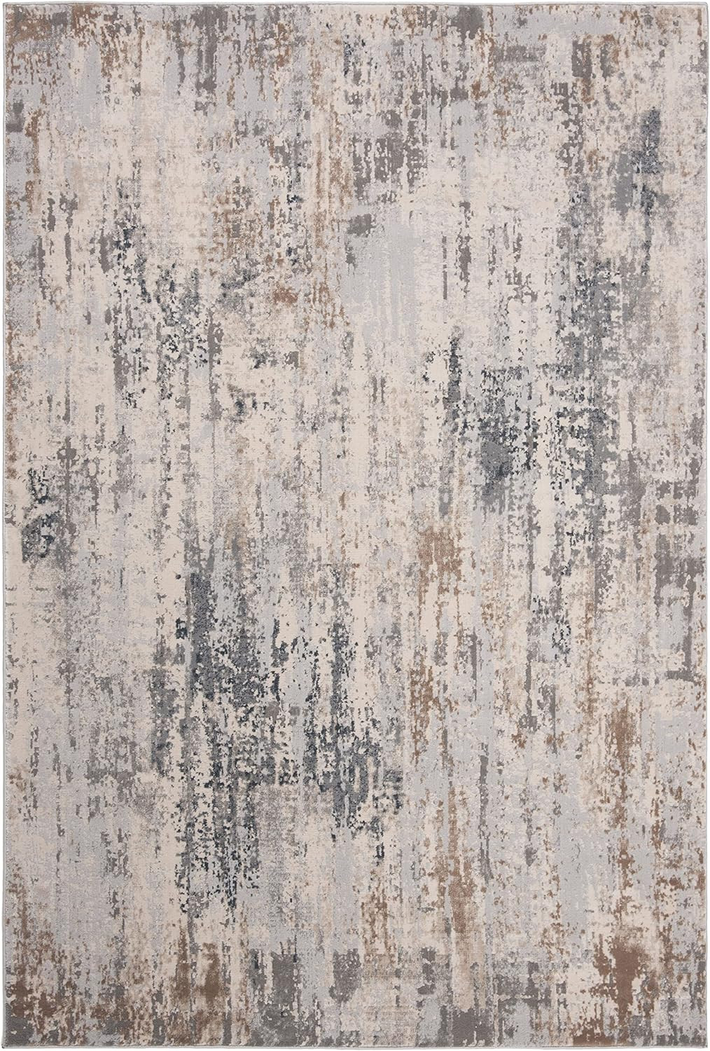 SAFAVIEH Invista Collection 5'3" x 7'6" Cream/Grey INV432A Modern Abstract Area Rug | Amazon (US)
