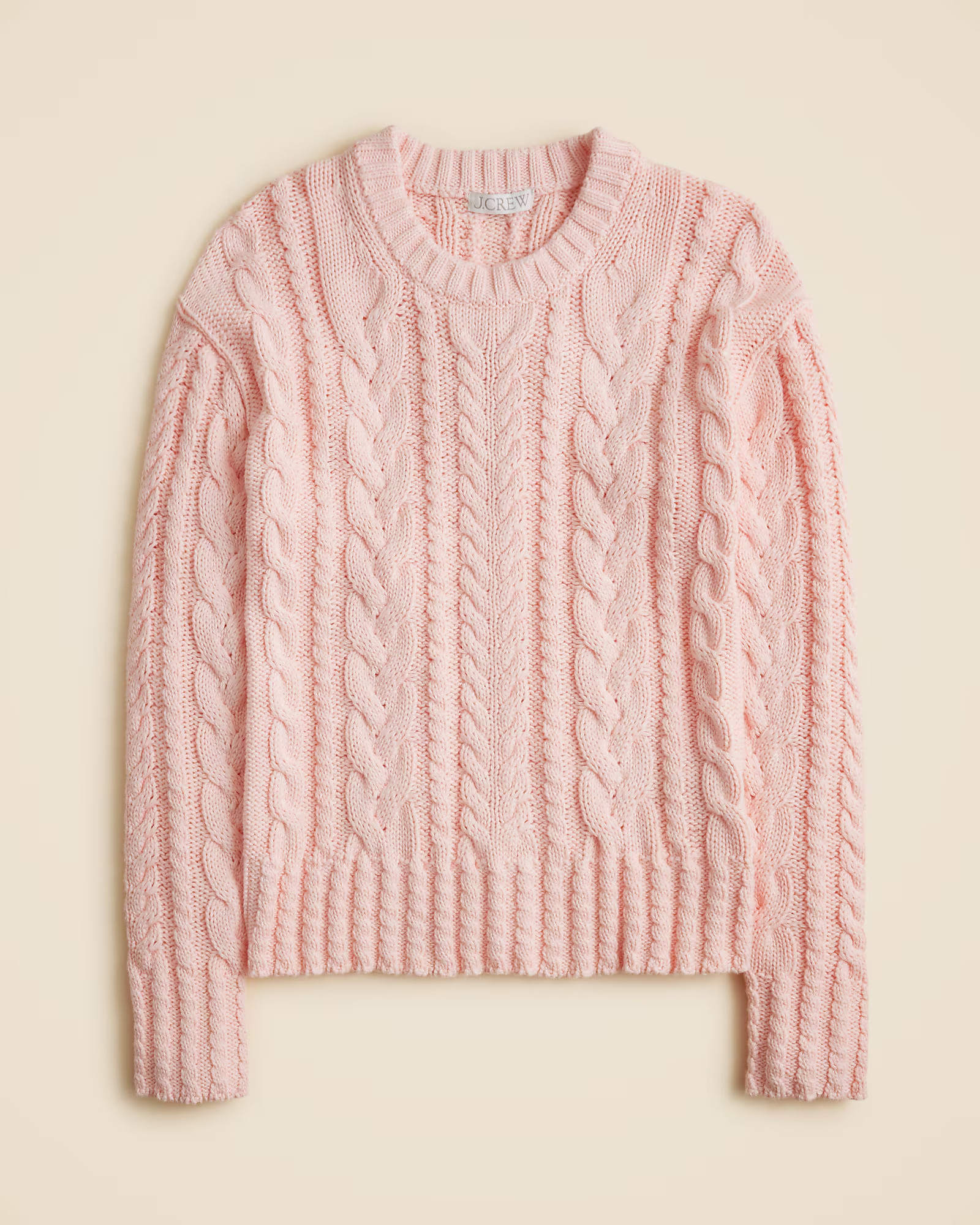 Cable-knit crewneck sweater | J. Crew US