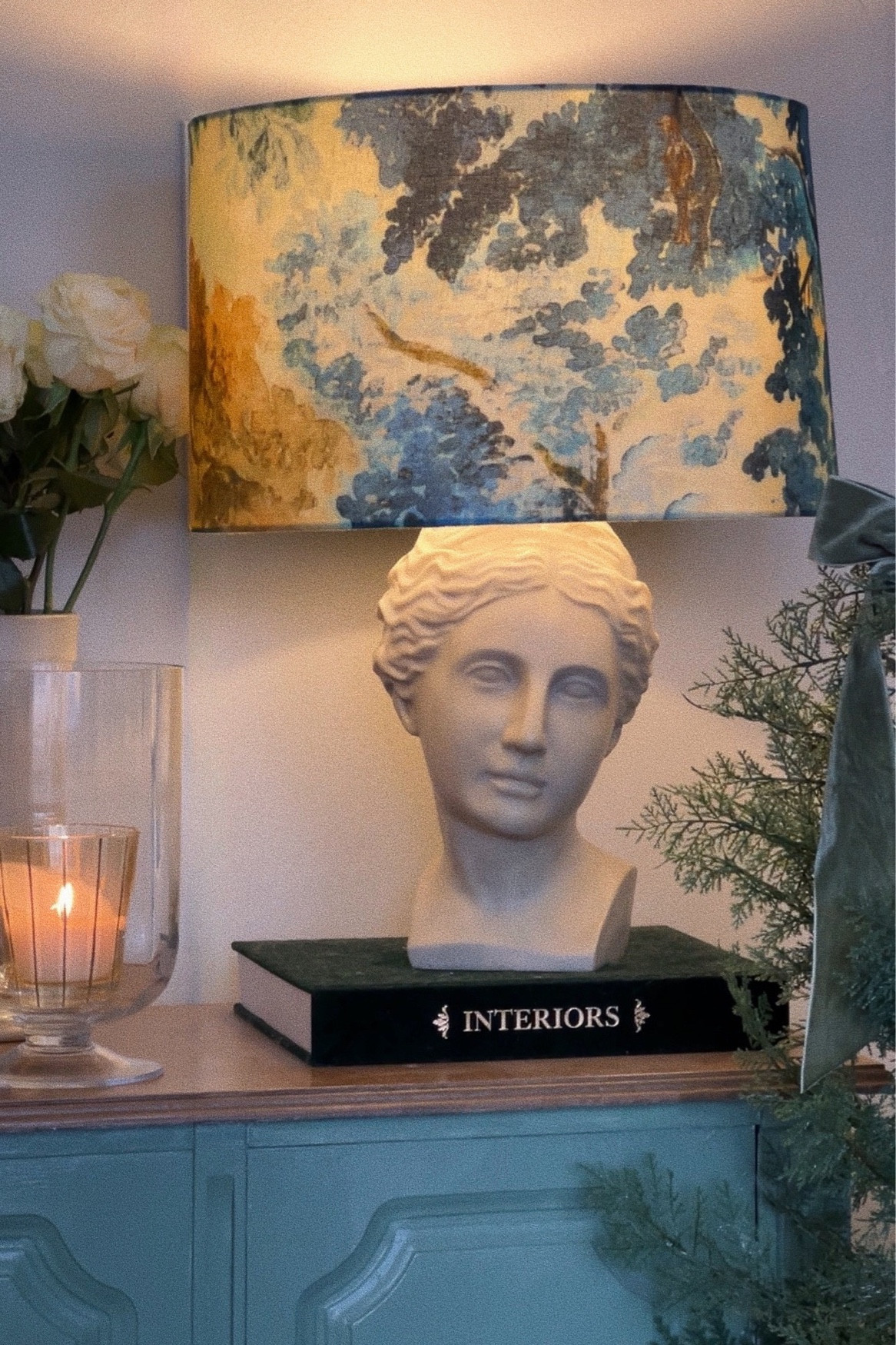 I have been eyeing this lamp shade for so long, I am so in love with it! The bust bottom is a separate lamp that I added the shade to and I think it’s perfect. 
#anthropologie 

#LTKhome