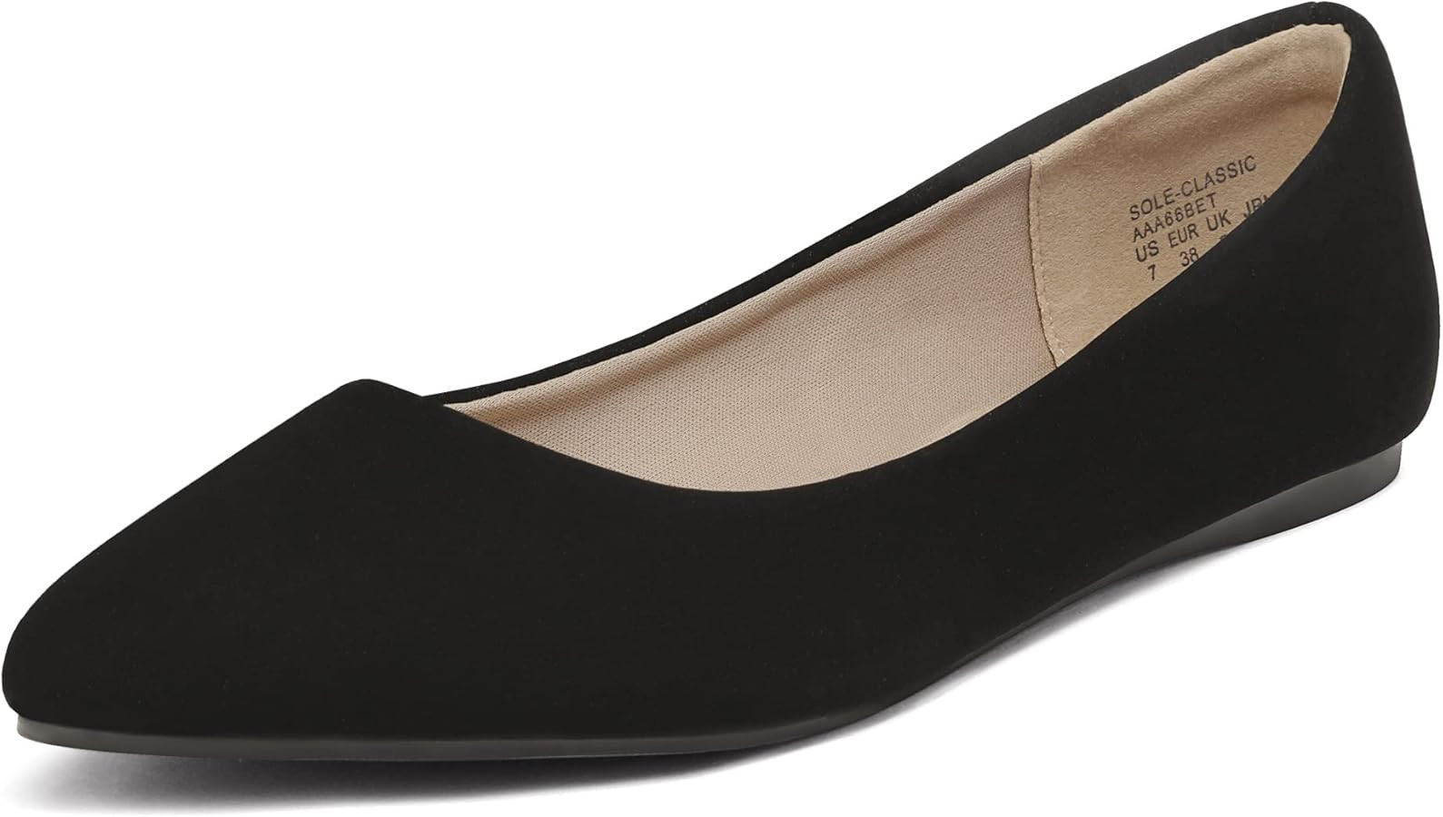 DREAM PAIRS Women's Casual Pointed Toe Ballet Comfort Soft Slip On Flats Shoes | Amazon (US)