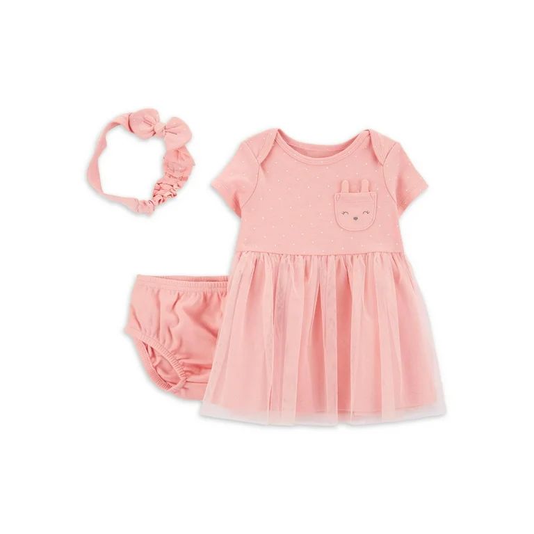 Carter's Child of Mine Baby Girl Easter Dress Set, 3-Piece, Sizes Preemie-12 Months - Walmart.com | Walmart (US)