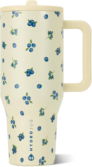 HydroJug Traveler 32oz, Insulated Tumbler with Handle & Straw, Freshly Pick'd | Amazon (US)