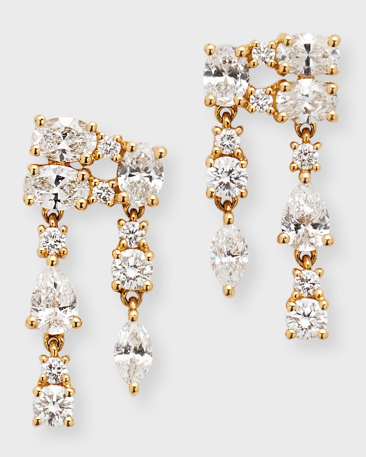 18k Yellow Gold Diamond Maya Earrings | Neiman Marcus