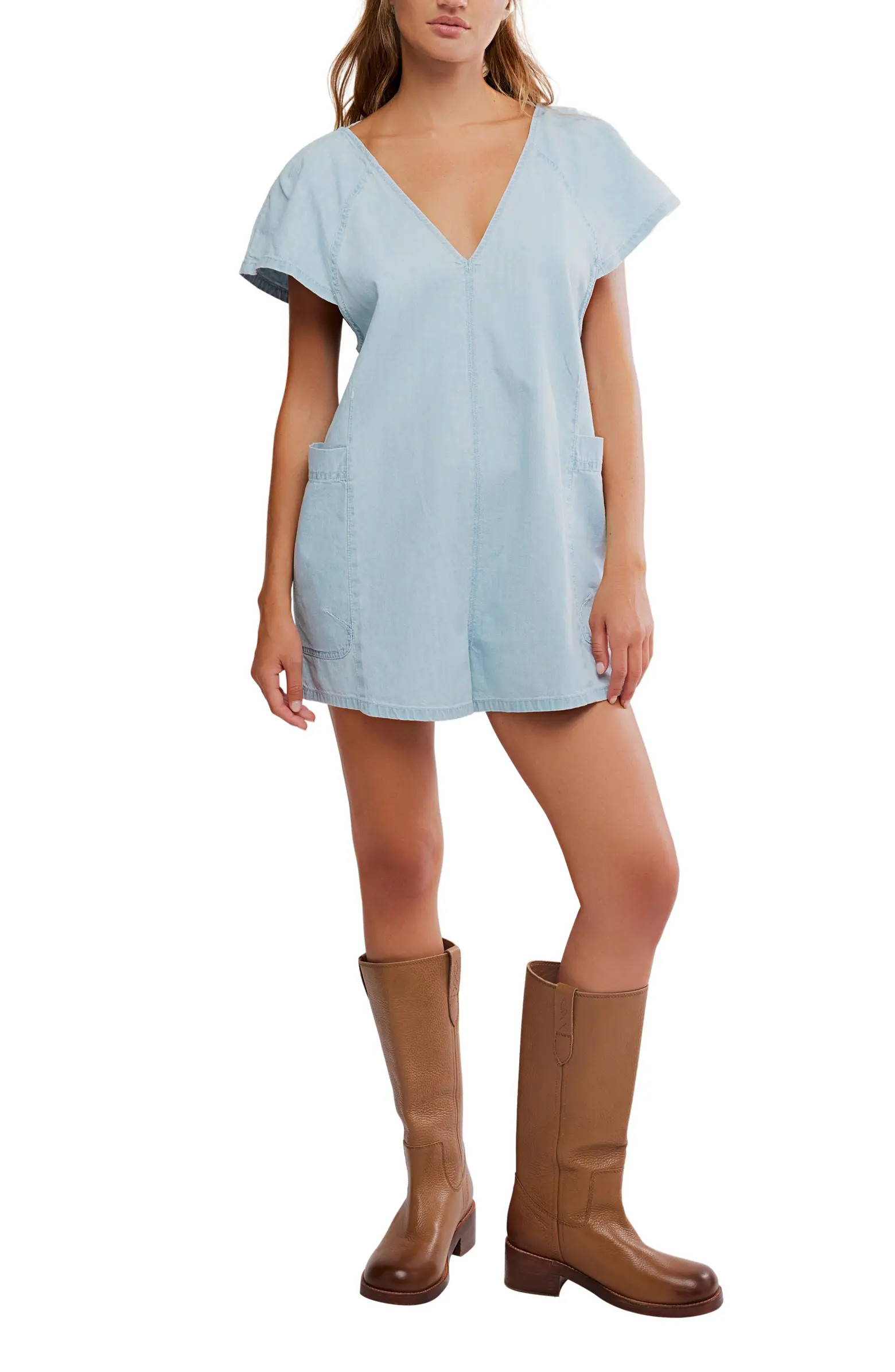 Free People Free Fall Denim Romper | Nordstrom | Nordstrom