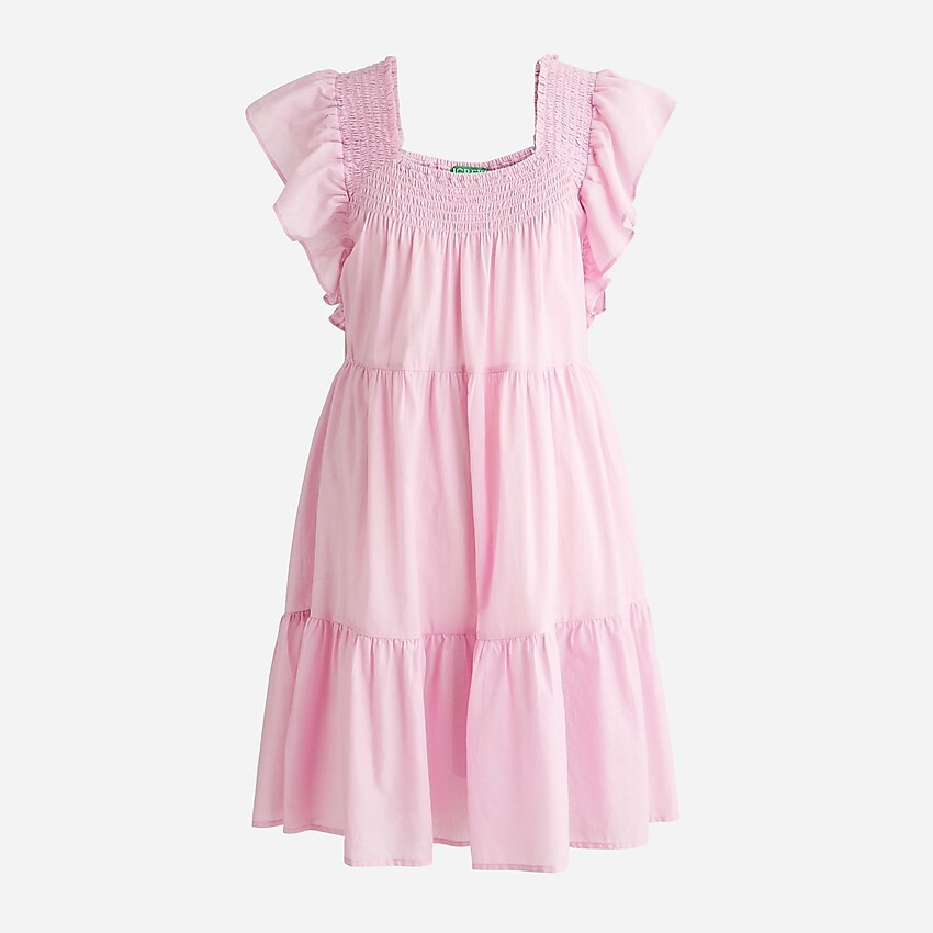 Flutter-sleeve voile mini dress | J. Crew US