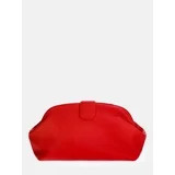 Free Assembly Women's Faux Leather Clutch Handbag, Red Engine | Walmart (US)