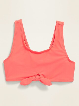 Tie-Front Swim Top for Girls | Old Navy (US)