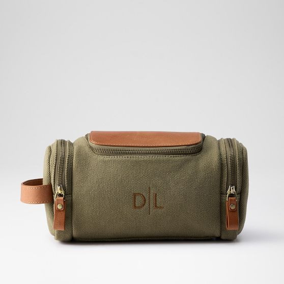 Graham Canvas and Leather Travel Pouch | Mark and Graham