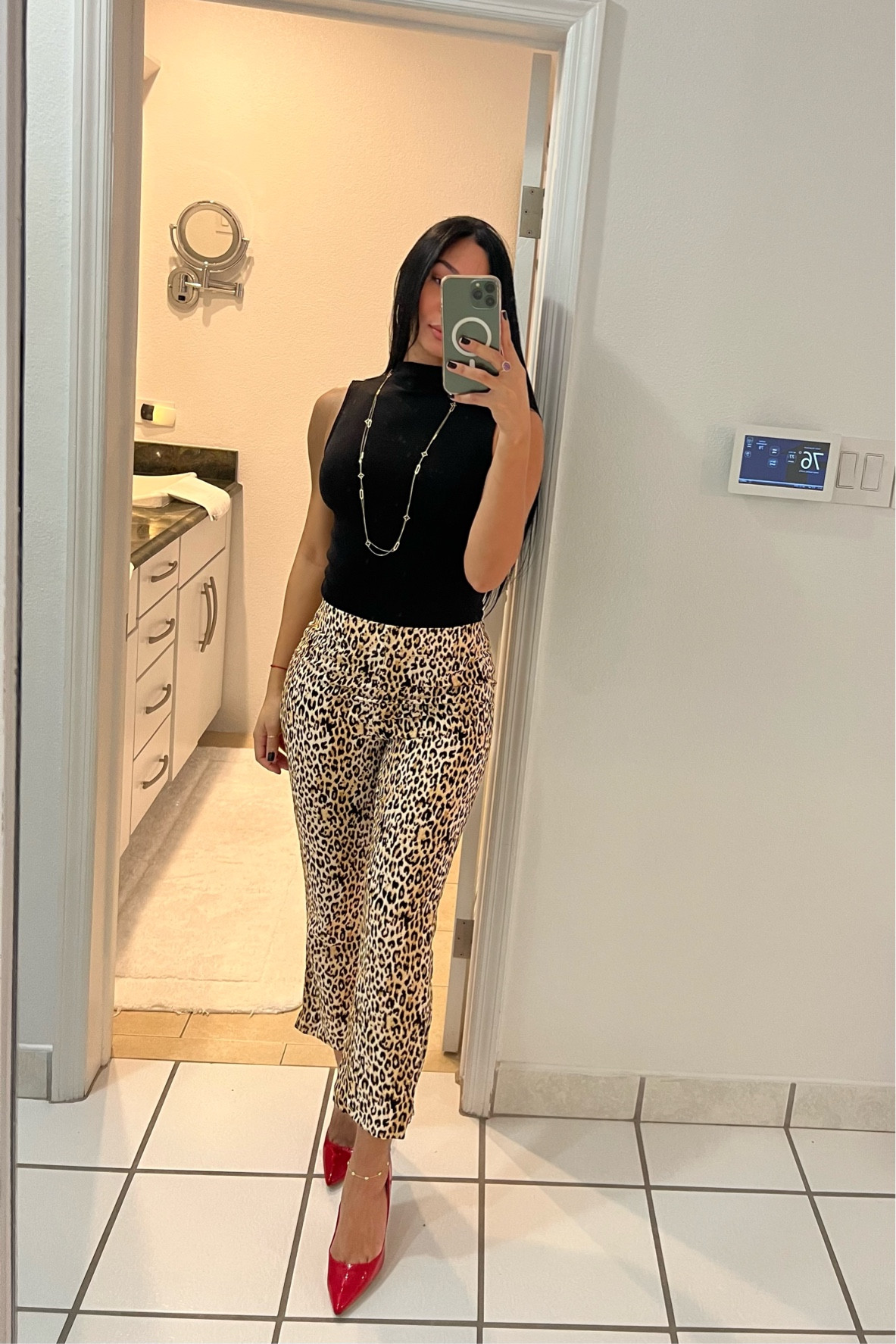 ✨Animal print all year long: Leopard print has become a staple in women's fashion for several reasons, is eye-catching and can convey confidence and boldness. Many women enjoy wearing it as a way to express their personality and stand out✨ My sizes for reference: top 6 UK, short 8 Uk, heels 8
Animal print, Wide leg pants, Black basic top, Prettylittlething

#LTKStyleTip #LTKFindsUnder50 #LTKSeasonal