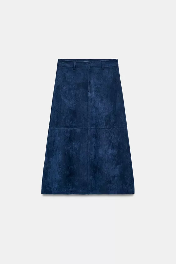 FAUX SUEDE CAPE SKIRT | Zara US