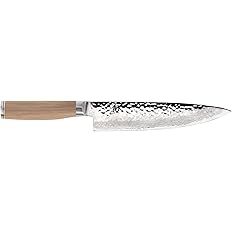 Shun Premier Blonde Chef Knife, 8 inch VG-MAX Stainless Steel Blade with Tsuchime Finish and Pakk... | Amazon (US)