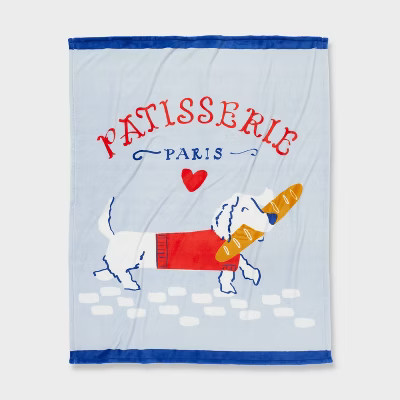 Patisserie Pet Shoppe Animal Kids' Throw Blanket Blue - Pillowfort™ | Target