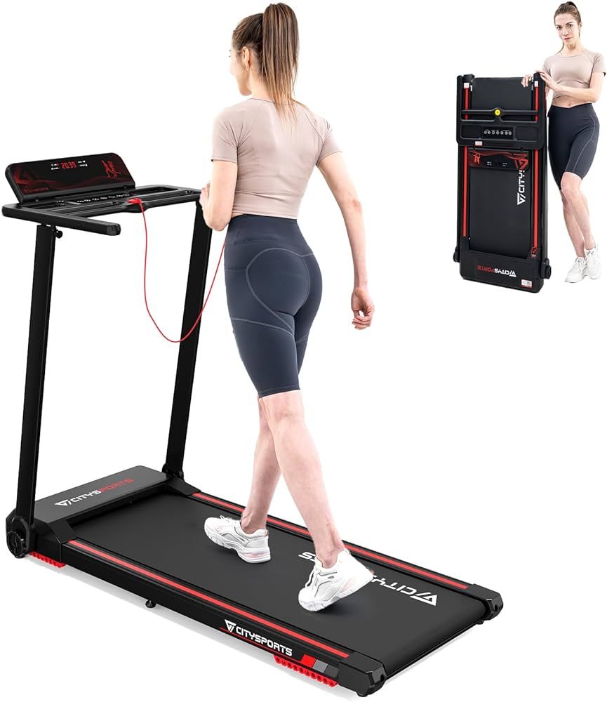 CITYSPORTS Folding treadmill,Foldable Walking Running Machine,2.0HP Motorized Electric Treadmill ... | Amazon (UK)