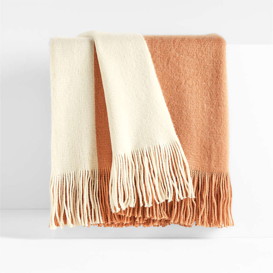 Tepi 70"x55" Natural Throw Blanket + Reviews | Crate & Barrel | Crate & Barrel
