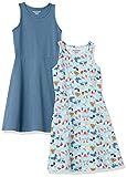 Amazon Essentials Girls' Knit Sleeveless Tank Play Dress, Pack of 2, Blue/Butterflies, Large | Amazon (US)