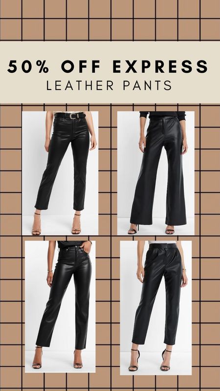 Express Black Friday + Cyber Monday sale - 50% off. Leather pants $45 & under. Great winter staple + addition to your workwear closet. 

#LTKCyberweek #LTKsalealert #LTKunder50