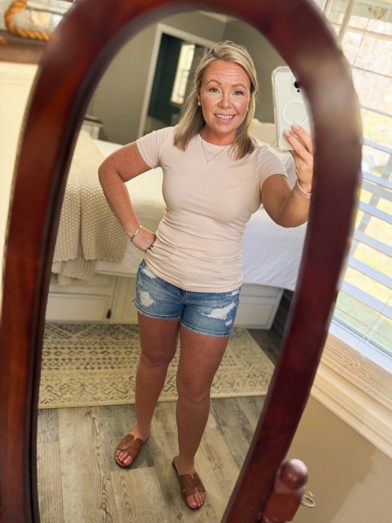 I’ve got that Friday feeling!!! These shorts are super soft and have stretch!! Great coverage and true to size! I’m 5’2 about 145lbs and the mediums are perfect!! 

#LTKBeauty #LTKSeasonal