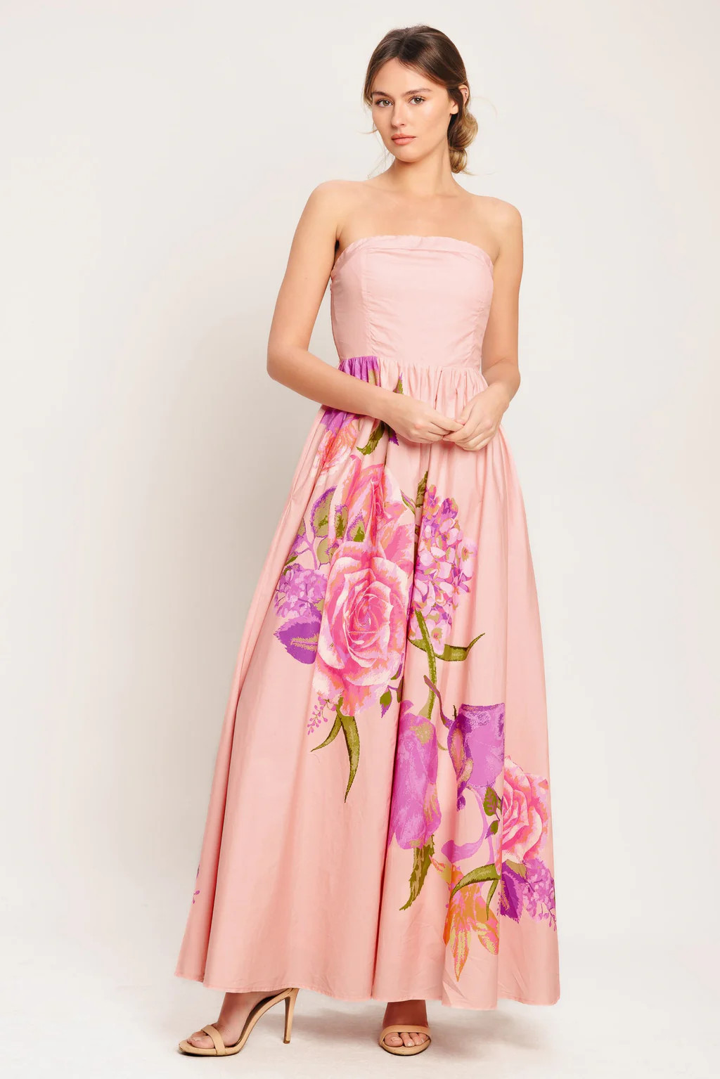ROSE SERENADE LIGHT PINK MAXI DRESS | Lady Black Tie