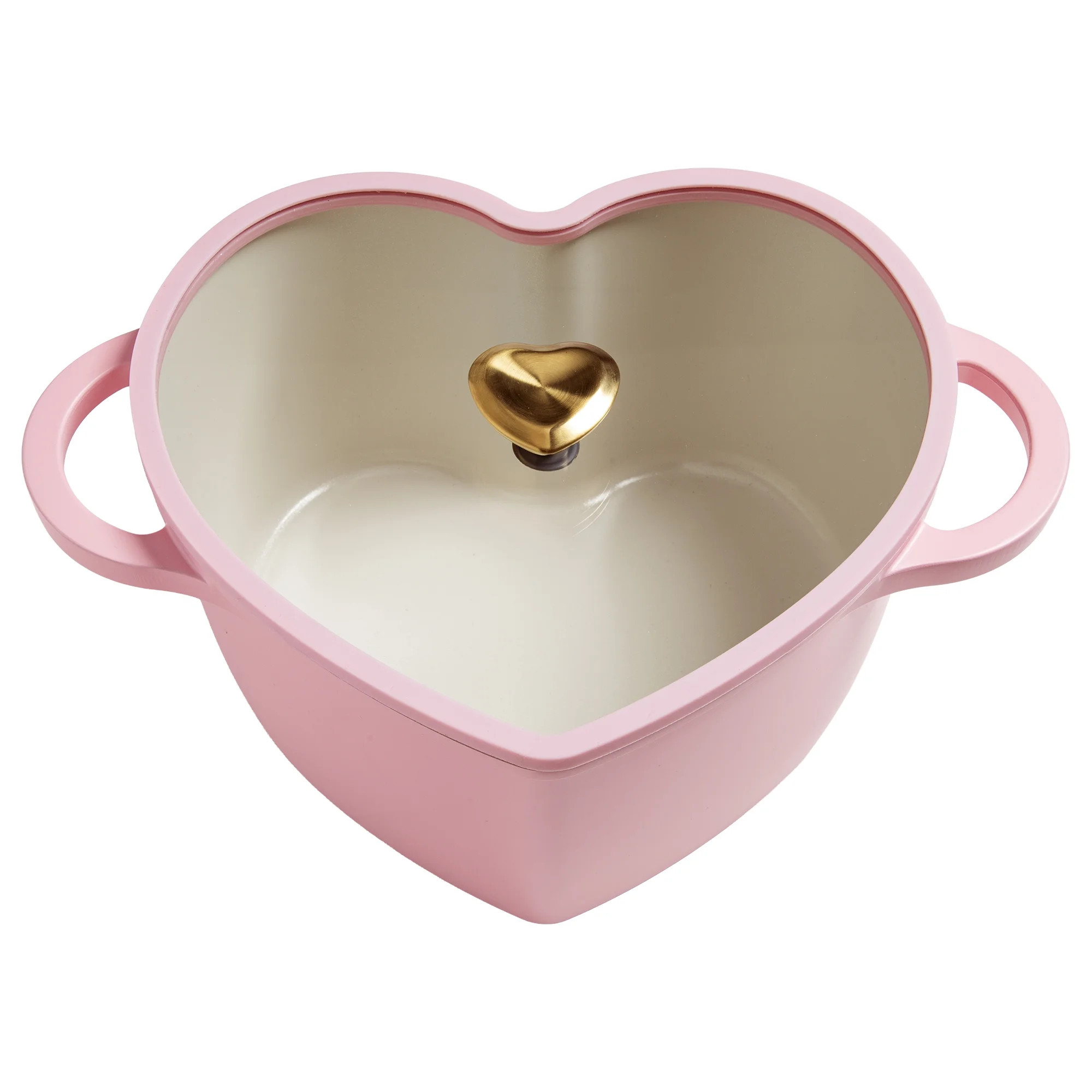Paris Hilton 4.6 Quart Heart-Shaped Dutch Oven, Cast Aluminum with Clean Ceramic™ Nonstick Coat... | Walmart (US)