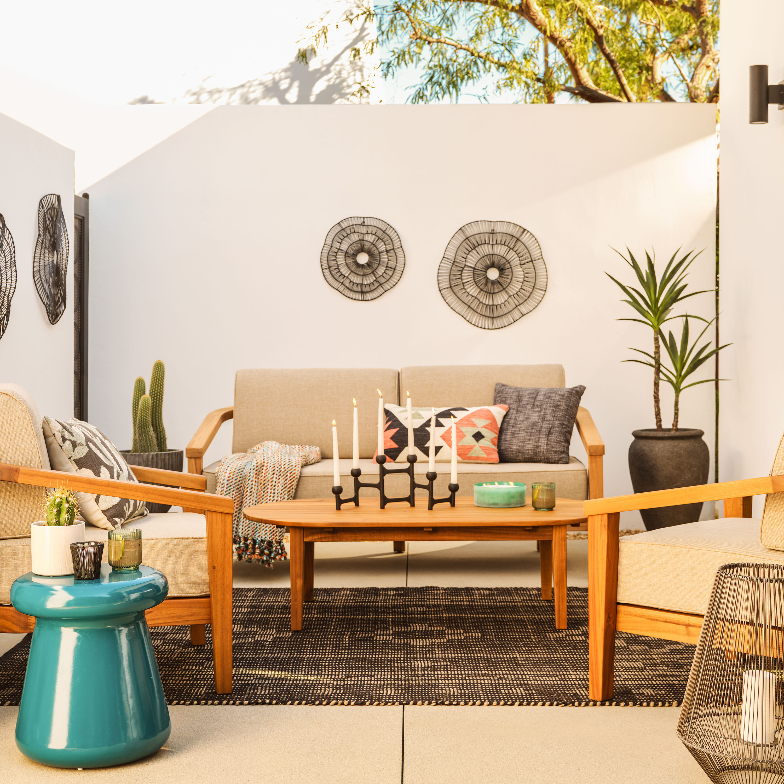 Rhodes Polystone Urn Outdoor Planter | World Market