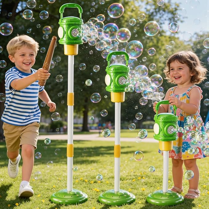 Bubble Machine for Toddlers 3-5, Bubble Blower Maker Lights Music with Remote Control, Standing B... | Amazon (US)