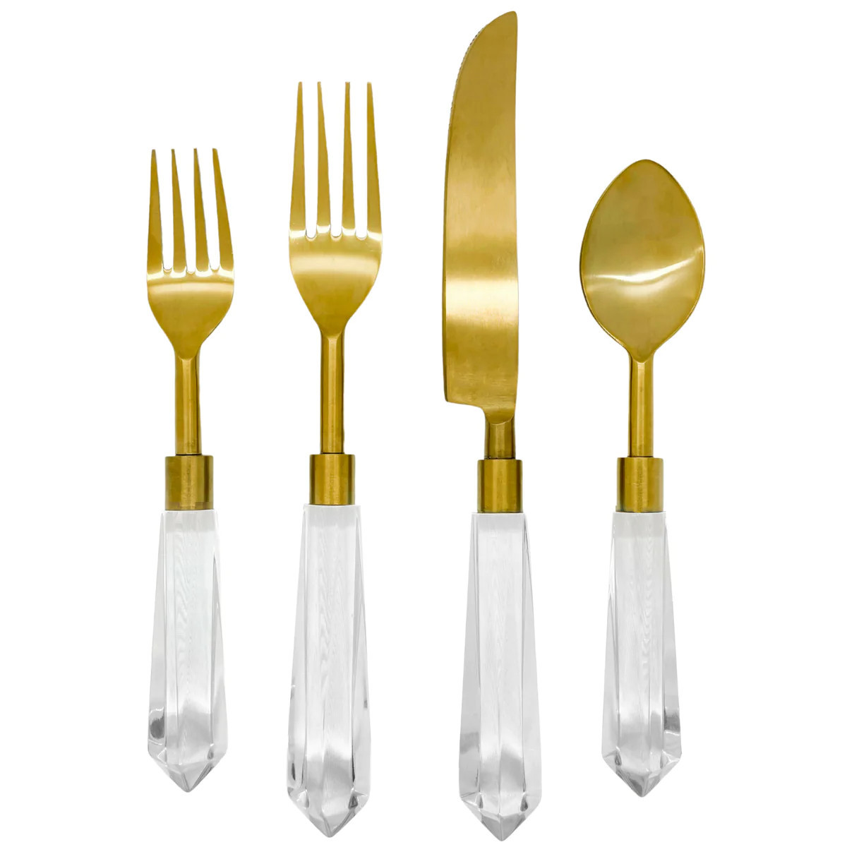 Acrylic Flatware Set - Clear | Laura Park Designs
