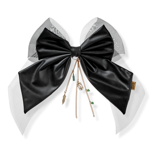 Wicked Faux Leather Bow Barrette | Ulta