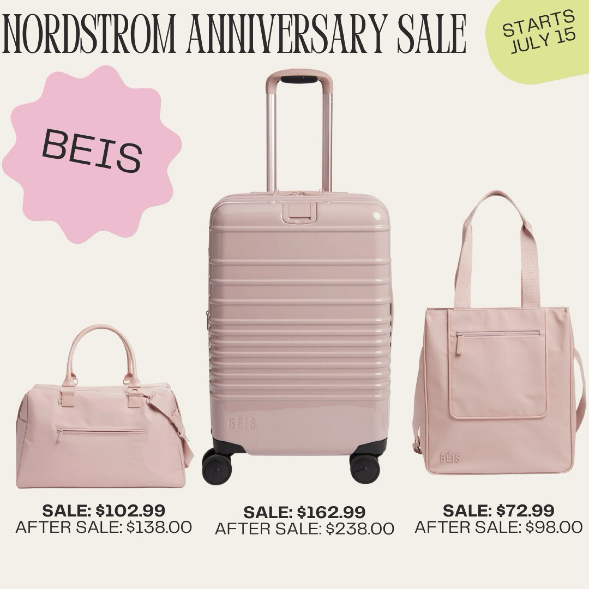 Beis sale in Atlas pink!! 

#LTKxNSale #LTKTravel #LTKSummerSales