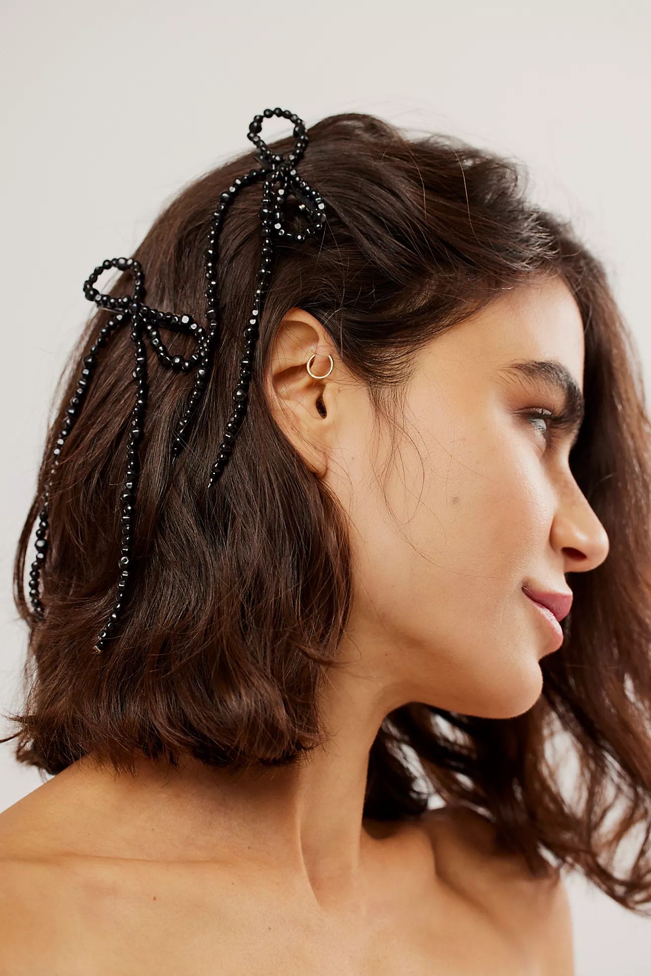Dripping Pearl Bow Barrettes | Free People (Global - UK&FR Excluded)