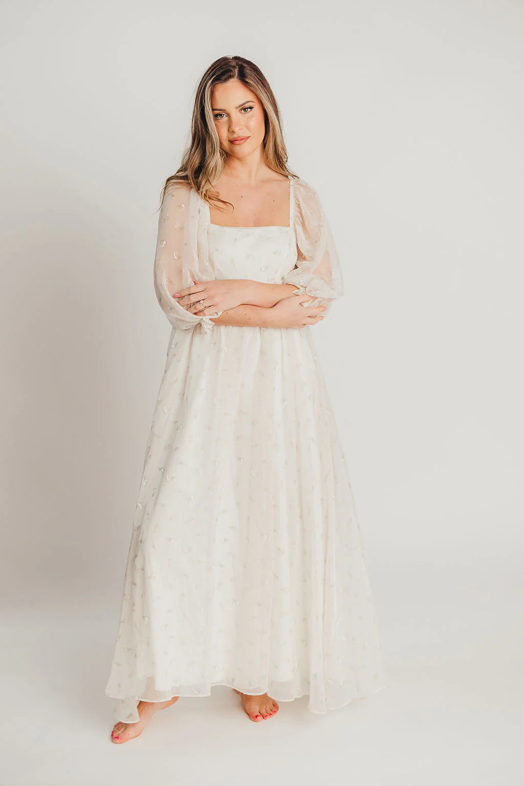 Mona Maxi Dress in Butter Floral - Bump Friendly | Worth Collective