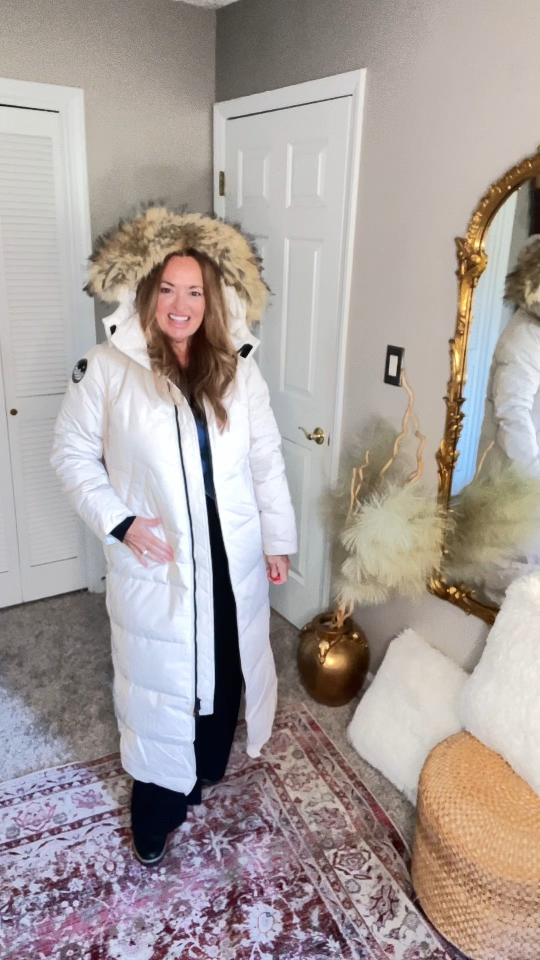 The winter coat you need! Long down parka style with detachable hoodie.


【Premium Down】Crafted from 750+ fill power duck down for exceptional loft, moisture resistance, and resilience after compression, this long puffer jacket, featuring a quilt-through design, delivers outstanding warmth in extreme cold.

【Full Guard Coverage】Featuring a mid-calf length silhouette for maximum protection and additional coverage, the Waukee Parka is crafted with a durable polyester shell and down insulation to protect you in cold climates, ensuring a balanced warmth-to-weight ratio.

【Practical Pockets】Two exterior pockets lined with soft fleece offer enhanced comfort and warmth, while one interior zippered pocket keeps valuables secure. The left interior pocket is ideal for storing small items.

【Detachable Hood & Fur】The removable filled hood with a zippered guard provides warmth and protection from the elements, while the detachable faux fur ruff withstands harsh winds.

【Flexible Closure】The storm flap beneath the two-way zipper blocks out cold winds, while unzipping from the bottom allows for increased mobility and ventilation.

【Highlighted Details】Recessed rib-knit cuffs enhance comfort and help retain warmth, ensuring a snug fit that keeps the cold at bay

#LTKSeasonal #LTKTravel #LTKActive