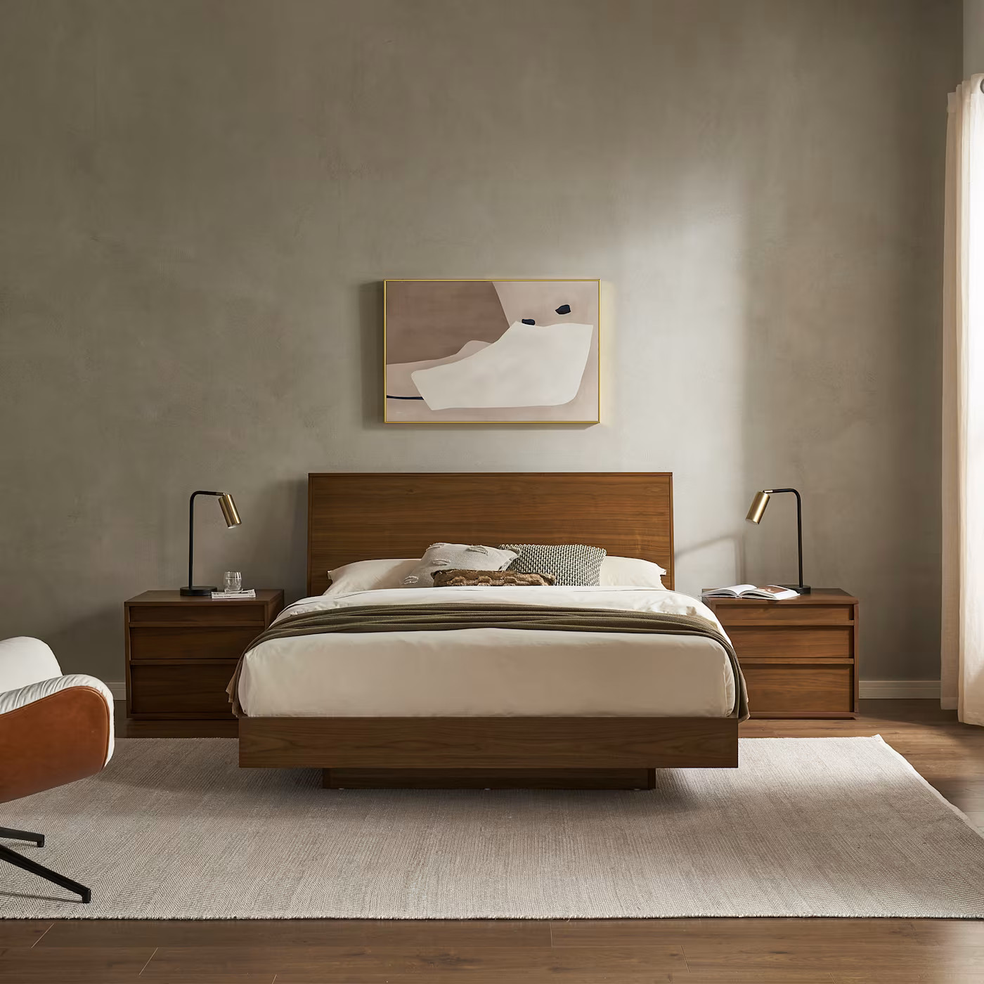 Joseph Bed, Walnut | Castlery | Castlery US