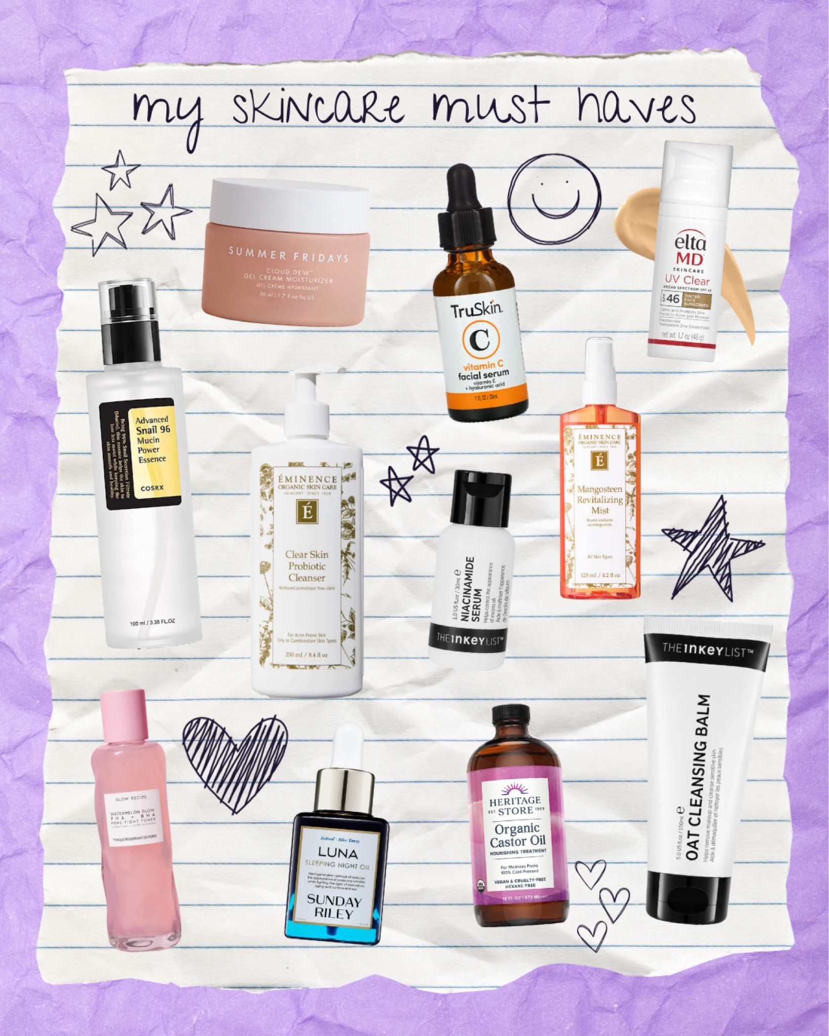 my current skincare rotation: day & night ☀️🌙

skincare, beauty, beauty products, snail mucin, acne prone skin, summer fridays, the inkey list, eminence, castor oil, sunday riley, glow recipe, essence, toner, moisturizer, revitalizing mist spray, oil cleanser, truskin, vitamin c, combination skin

#LTKGiftGuide #LTKfindsunder100 #LTKbeauty